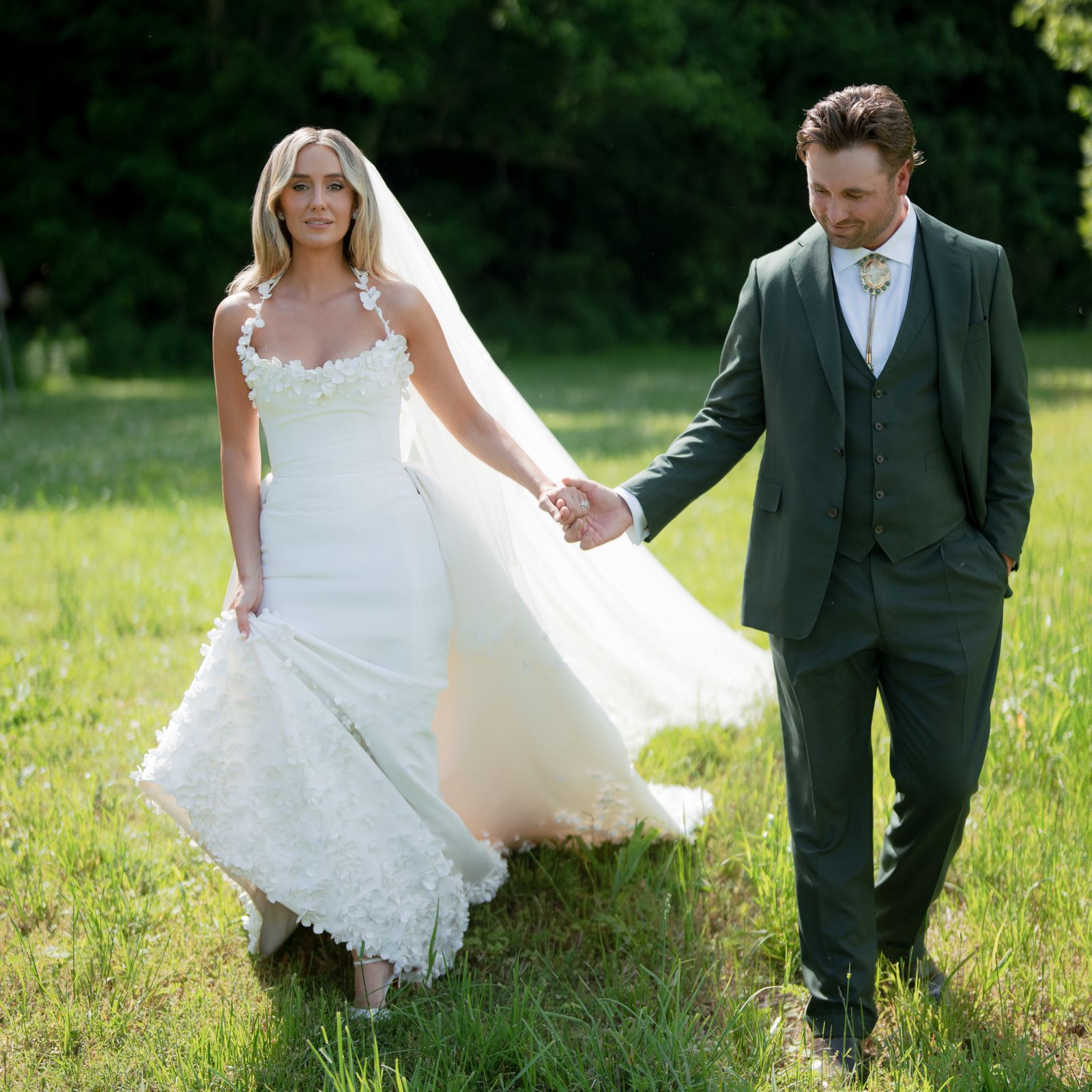 Inside Lainey Wilson And Devlin “Duck” Hodges’s Waterfall Wedding Ceremony In Tennessee