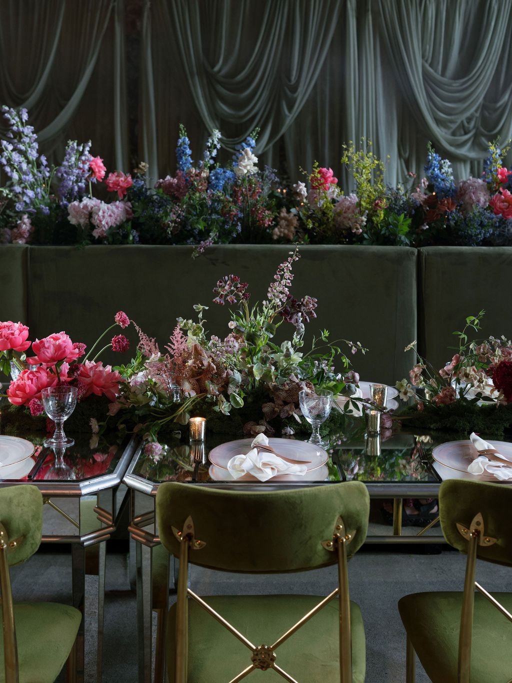 Image may contain Flower Flower Arrangement Plant Chair Furniture Table Dining Table Indoors and Architecture