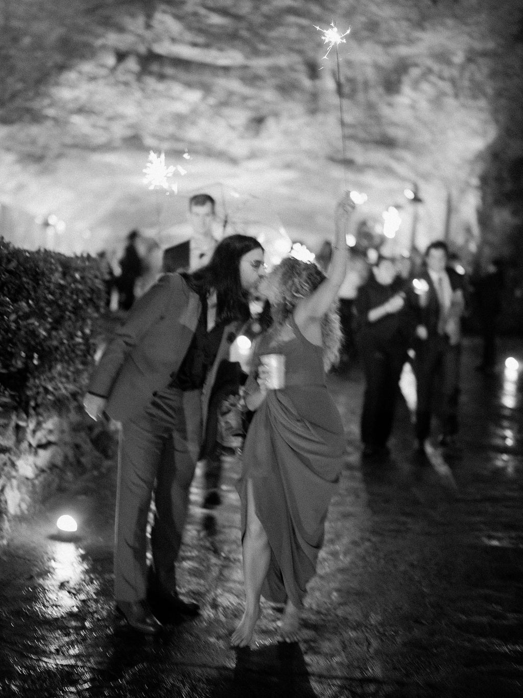 Image may contain Matthew E. White Clothing Formal Wear Suit Dress Lighting Adult Person Wedding Fashion and Gown