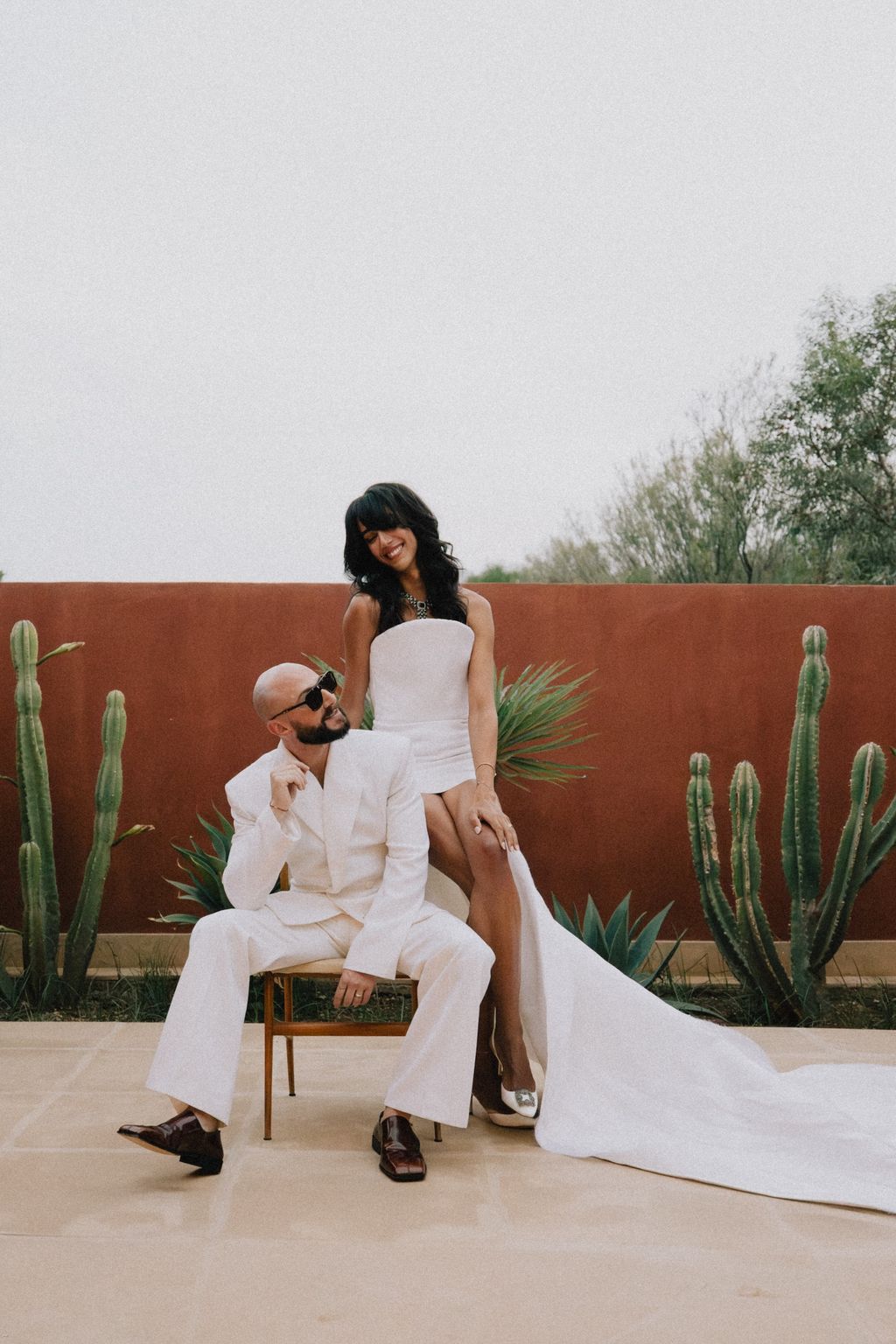 Image may contain Chloe Bennet Adult Person Sitting and Wedding