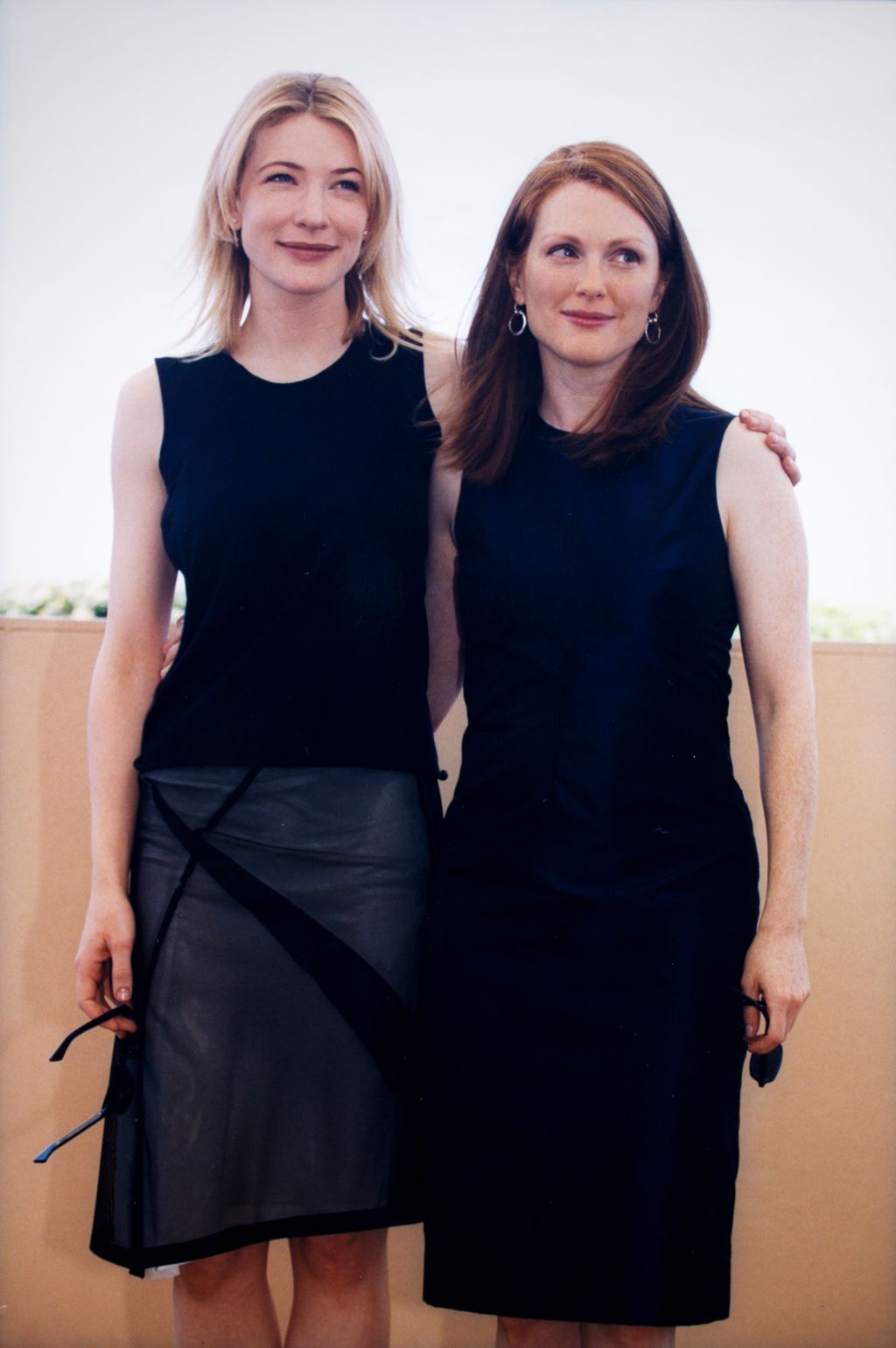 Image may contain Julianne Moore Cate Blanchett Blouse Clothing Dress Adult Person Evening Dress and Formal Wear