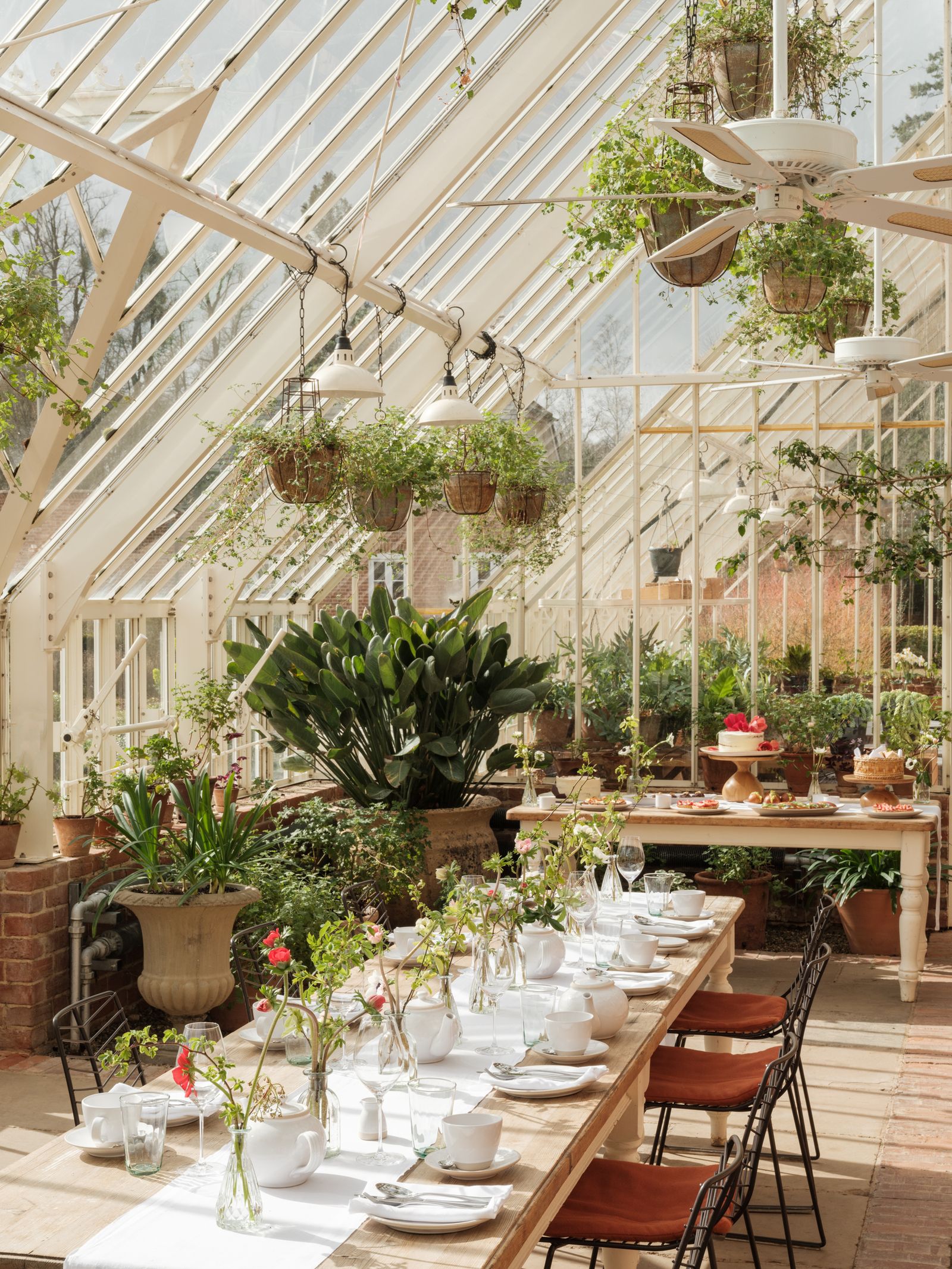 Image may contain Garden Nature Outdoors Dining Table Furniture Table Architecture Building Dining Room and Indoors