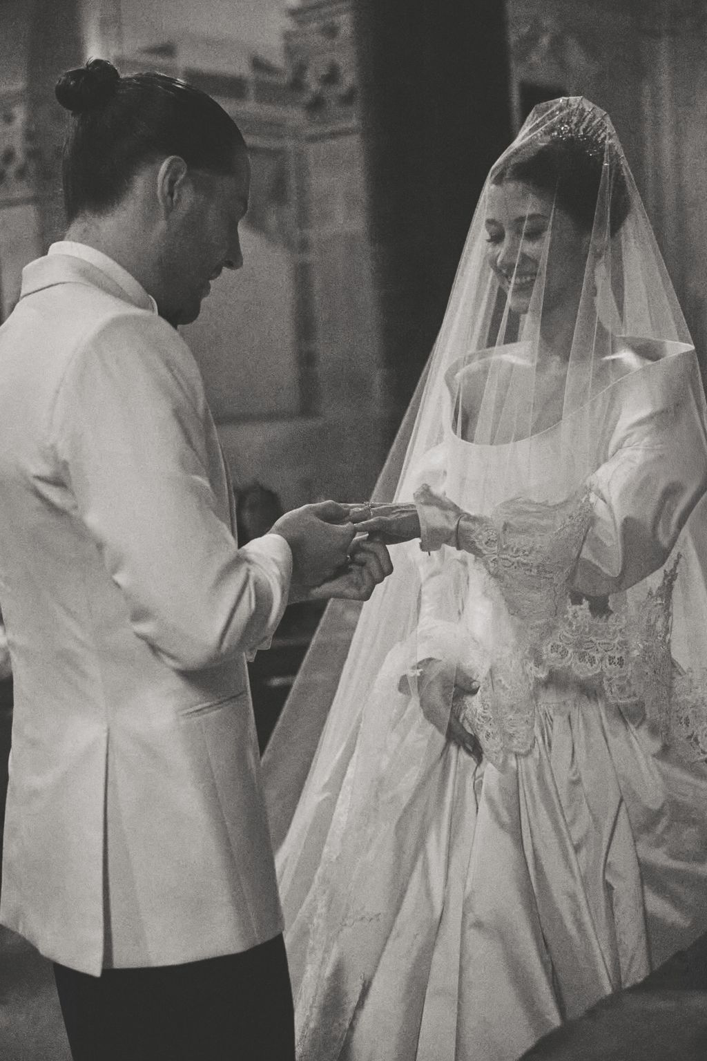 Image may contain Adult Person Wedding Face and Head