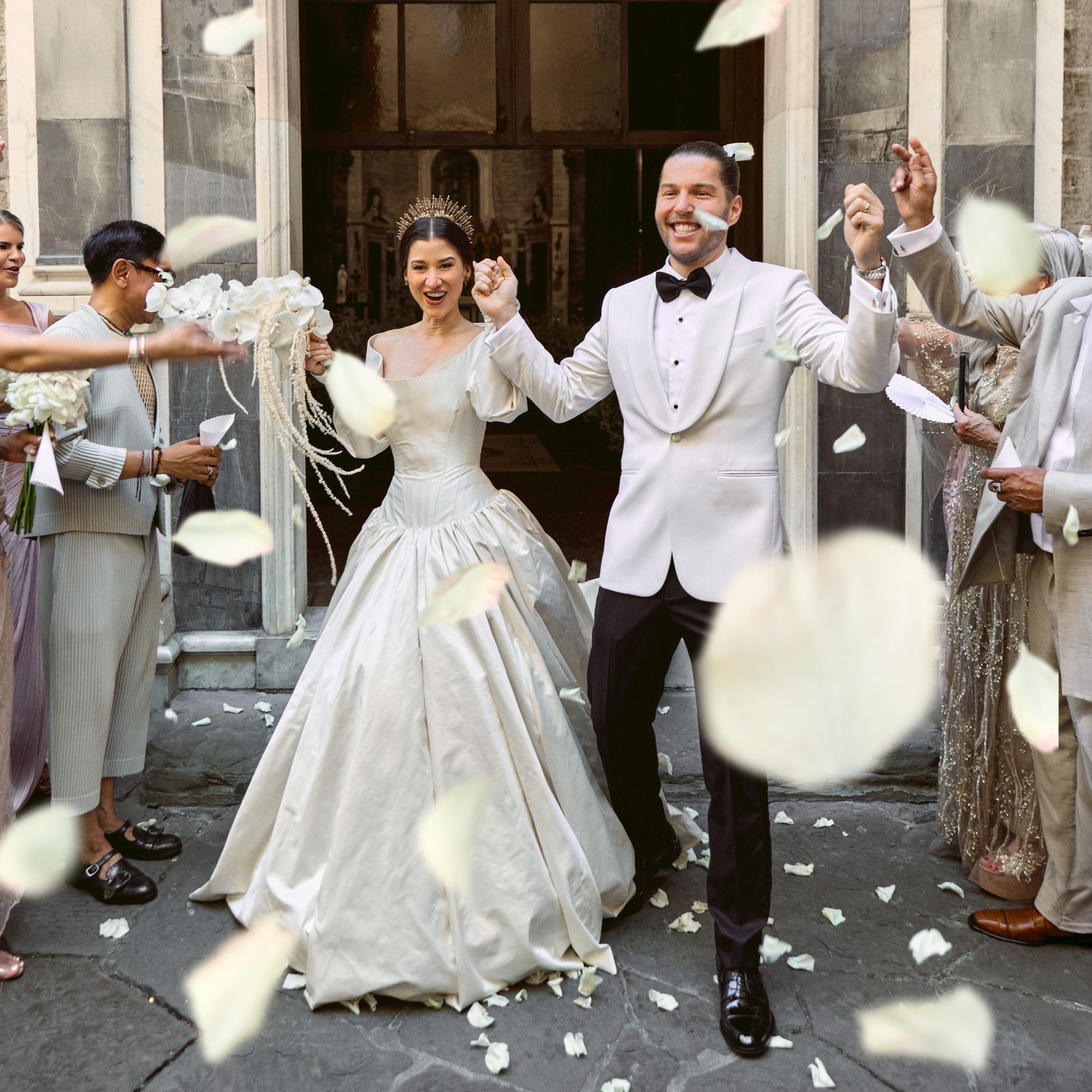 The Bride Wore 8 Bespoke Dresses For Her Renaissance-Inspired Florence Wedding