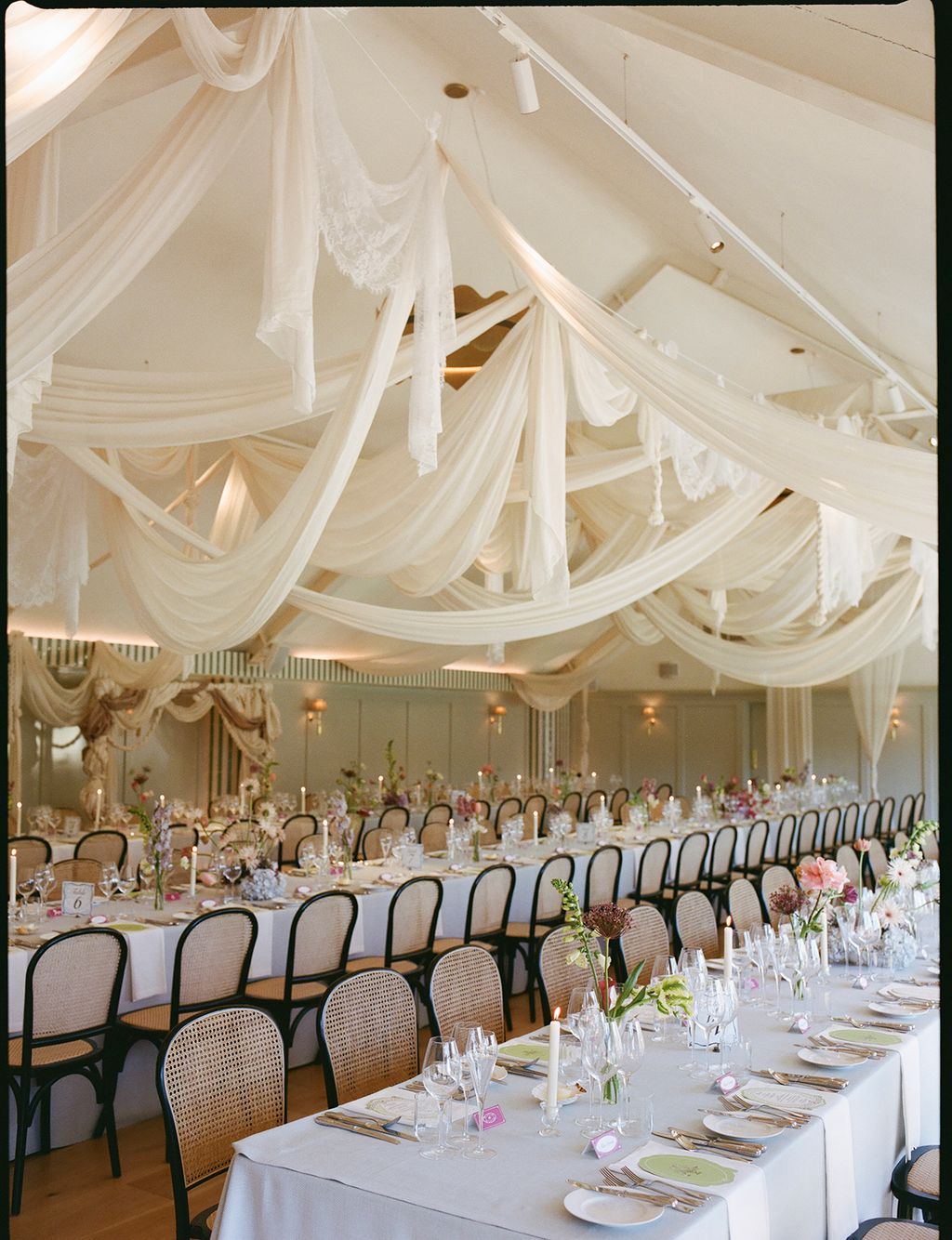 Image may contain Indoors Hall Fun Chair Furniture Banquet and Plate