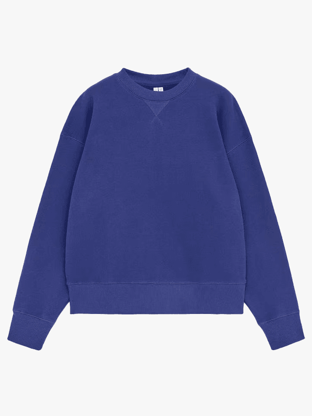 Image may contain Clothing Knitwear Sweater Sweatshirt Fleece Long Sleeve and Sleeve