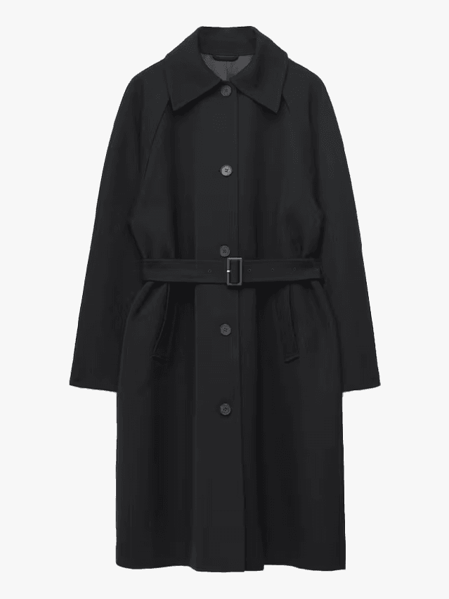 Image may contain Clothing Coat Overcoat and Trench Coat