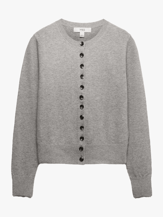 Image may contain Clothing Knitwear Sweater and Cardigan