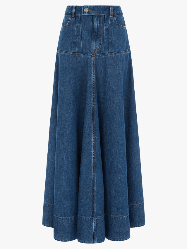 Image may contain Clothing Pants Skirt and Jeans