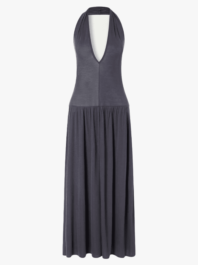 Image may contain Clothing Dress Formal Wear Fashion Adult Person Robe Home Decor and Linen