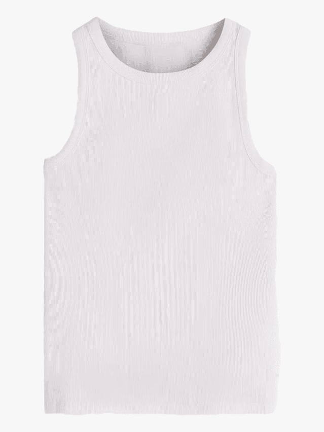 Image may contain Clothing Undershirt Tank Top and Vest