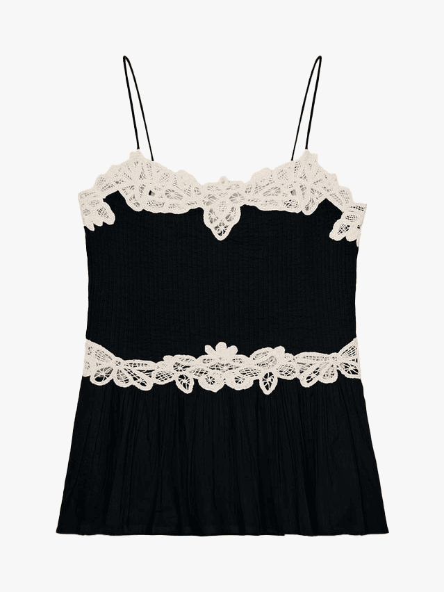 Image may contain Clothing Dress Blouse and Lace