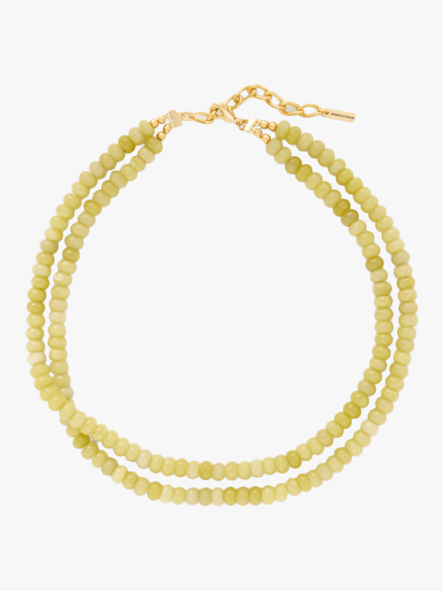 Image may contain Accessories Jewelry Necklace Bracelet Bead Bead Necklace and Ornament